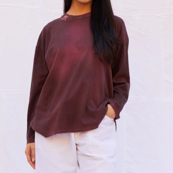 Dr. Collectors Basic Long Sleeve Tee Double Face Dye Desert Rose - Picture 4 of 10